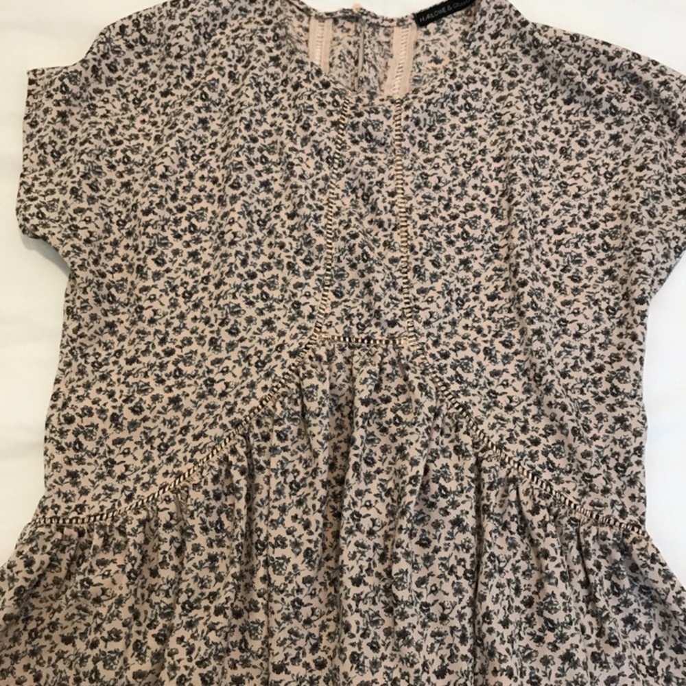 Harlowe and Graham Printed Floral Top